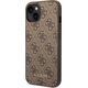 Guess Guess GUHCP15MG4GFBR iPhone 15 Plus 6.7" brązowy/brown hard case 4G Metal Gold Logo
