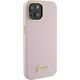 Guess Guess GUHCP15SSMBSLP iPhone 15 6.1" różowy/pink hardcase Silicone Script Metal Logo & Frame