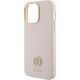 Guess Guess GUHCP15XM4DGPP iPhone 15 Pro Max 6.7" różowy/pink hardcase Silicone Logo Strass 4G