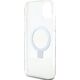 Guess Guess GUHMP15MHRSGSD iPhone 15 Plus 6.7" przezroczysty/transparent hardcase Ring Stand Script Glitter MagSafe