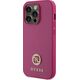 Guess Guess GUHCP15XPS4DGPP iPhone 15 Pro Max 6.7" różowy/pink hardcase Strass Metal Logo