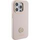 Guess Guess GUHCP15LM4DGPP iPhone 15 Pro 6.1" jasnoróżowy/pink hardcase Silicone Logo Strass 4G