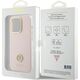 Guess Guess GUHCP15LM4DGPP iPhone 15 Pro 6.1" jasnoróżowy/pink hardcase Silicone Logo Strass 4G