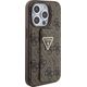 Guess Guess GUHCP15LPGS4TDW iPhone 15 Pro 6.1" brązowy/brown hardcase Grip Stand 4G Triangle Strass