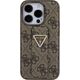 Guess Guess GUHCP15SPGS4TDW iPhone 15 6.1" brązowy/brown hardcase Grip Stand 4G Triangle Strass