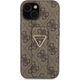 Guess Guess GUHCP15SPGS4TDW iPhone 15 6.1" brązowy/brown hardcase Grip Stand 4G Triangle Strass