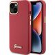Guess Guess GUHCP15SSMBSLM iPhone 15 6.1" magenta hardcase Silicone Script Metal Logo & Frame