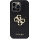 Guess Guess GUHCP15XPSP4LGK iPhone 15 Pro Max 6.7" czarny/black hardcase Leather Perforated 4G Glitter Logo