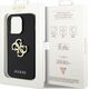 Guess Guess GUHCP15XPSP4LGK iPhone 15 Pro Max 6.7" czarny/black hardcase Leather Perforated 4G Glitter Logo