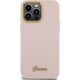 Guess Guess GUHCP15XSMBSLP iPhone 15 Pro Max 6.7" różowy/pink hardcase Silicone Script Metal Logo & Frame