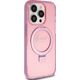 Guess Guess GUHMP15XHRSGSP iPhone 15 Pro Max 6.7" różowy/pink hardcase Ring Stand Script Glitter MagSafe