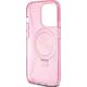 Guess Guess GUHMP15XHRSGSP iPhone 15 Pro Max 6.7" różowy/pink hardcase Ring Stand Script Glitter MagSafe