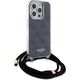 Guess Guess GUHCP15LHC4SEK iPhone 15 Pro 6.1" czarny/black hardcase Crossbody Cord 4G Print