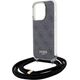 Guess Guess GUHCP15XHC4SEK iPhone 15 Pro Max 6.7" czarny/black hardcase Crossbody Cord 4G Print