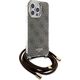 Guess Guess GUHCP15LHC4SEW iPhone 15 Pro 6.1" brązowy/brown hardcase Crossbody Cord 4G Print
