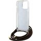 Guess Guess GUHCP15LHC4SEW iPhone 15 Pro 6.1" brązowy/brown hardcase Crossbody Cord 4G Print
