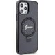 Guess Guess GUHMP12MHRSGSK iPhone 12/12 Pro 6.1" czarny/black hardcase Ring Stand Script Glitter MagSafe
