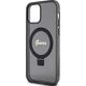 Guess Guess GUHMP12MHRSGSK iPhone 12/12 Pro 6.1" czarny/black hardcase Ring Stand Script Glitter MagSafe