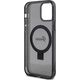 Guess Guess GUHMP12MHRSGSK iPhone 12/12 Pro 6.1" czarny/black hardcase Ring Stand Script Glitter MagSafe