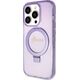 Guess Guess GUHMP13LHRSGSU iPhone 13 Pro / 13 6.1" fioletowy/purple hardcase Ring Stand Script Glitter MagSafe