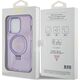 Guess Guess GUHMP13LHRSGSU iPhone 13 Pro / 13 6.1" fioletowy/purple hardcase Ring Stand Script Glitter MagSafe
