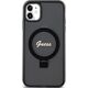 Guess Guess GUHMN61HRSGSK iPhone 11 / Xr 6.1" czarny/black hardcase Ring Stand Script Glitter MagSafe