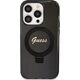 Guess Guess GUHMP14LHRSGSK iPhone 14 Pro 6.1" czarny/black hardcase Ring Stand Script Glitter MagSafe