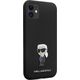 Karl Lagerfeld Karl Lagerfeld KLHCN61SMHKNPK iPhone 11 / Xr 6.1" czarny/black Silicone Ikonik Metal Pin