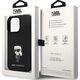 Karl Lagerfeld Karl Lagerfeld KLHCP13XSMHKNPK iPhone 13 Pro Max 6,7" czarny/black Silicone Ikonik Metal Pin