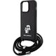 Karl Lagerfeld Karl Lagerfeld KLHCP15XSAKCPSK iPhone 15 Pro Max 6.7" hardcase czarny/black Crossbody Saffiano Metal Pin Karl & Choupette
