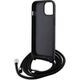 Karl Lagerfeld Karl Lagerfeld KLHCP15SSASKNPSK iPhone 15 6.1" hardcase czarny/black Crossbody Saffiano Monogram Metal Pin Karl & Choupette