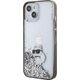 Karl Lagerfeld Karl Lagerfeld KLHCP15SLKCNSK iPhone 15 6.1" transparent hardcase Liquid Glitter Choupette