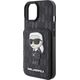 Karl Lagerfeld Karl Lagerfeld KLHCP15SSAKKNSCK iPhone 15 6.1" czarny/black hardcase Saffiano Cardslots and Stand Monogram Ikonik Patch