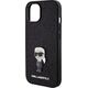 Karl Lagerfeld Karl Lagerfeld KLHCP15SGKNPSK iPhone 15 6.1" czarny/black hardcase Fixed Glitter Ikonik Logo Metal Pin