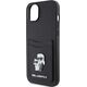 Karl Lagerfeld Karl Lagerfeld KLHCP15SSAPKCNPK iPhone 15 6.1" czarny/black hardcase Saffiano Cardslot Karl&Choupette Metal Pin