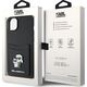 Karl Lagerfeld Karl Lagerfeld KLHCP15SSAPKCNPK iPhone 15 6.1" czarny/black hardcase Saffiano Cardslot Karl&Choupette Metal Pin