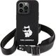 Karl Lagerfeld Karl Lagerfeld KLHCP15SSCBSCNK iPhone 15 6.1" hardcase czarny/black Crossbody Silicone Choupette