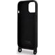 Karl Lagerfeld Karl Lagerfeld KLHCP15SSCBSKNK iPhone 15 6.1" hardcase czarny/black Crossbody Silicone Ikonik