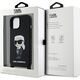 Karl Lagerfeld Karl Lagerfeld KLHCP15SSCBSKNK iPhone 15 6.1" hardcase czarny/black Crossbody Silicone Ikonik