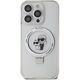 Karl Lagerfeld Karl Lagerfeld KLHMP14LHMRSKCH iPhone 14 Pro 6.1" bialy/white hardcase Ring Stand Karl&Choupettte MagSafe
