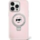 Karl Lagerfeld Karl Lagerfeld KLHMP15SHMRSCHP iPhone 15 6.1" różowy/pink hardcase Ring Stand Choupette Head MagSafe