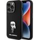 Karl Lagerfeld Karl Lagerfeld KLHCP15LSMHKNPK iPhone 15 Pro 6.1" czarny/black Silicone Ikonik Metal Pin