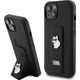 Karl Lagerfeld Karl Lagerfeld KLHCP15MGSACHPK iPhone 15 Plus 6.7" czarny/black hardcase Gripstand Saffiano Choupette Pins