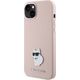Karl Lagerfeld Karl Lagerfeld KLHCP15MSMHCNPP iPhone 15 Plus 6.7" różowy/pink Silicone Choupette Metal Pin