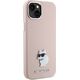 Karl Lagerfeld Karl Lagerfeld KLHCP15MSMHCNPP iPhone 15 Plus 6.7" różowy/pink Silicone Choupette Metal Pin