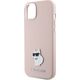 Karl Lagerfeld Karl Lagerfeld KLHCP15MSMHCNPP iPhone 15 Plus 6.7" różowy/pink Silicone Choupette Metal Pin