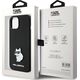 Karl Lagerfeld Karl Lagerfeld KLHCP15MSMHCNPK iPhone 15 Plus 6.7" czarny/black Silicone Choupette Metal Pin