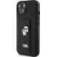 Karl Lagerfeld Karl Lagerfeld KLHCP15SGSAKCPK iPhone 15 6.1" czarny/black hardcase Gripstand Saffiano Karl&Choupette Pins