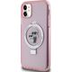 Karl Lagerfeld Karl Lagerfeld KLHMN61HMRSKCP iPhone 11 / Xr 6.1" różowy/pink hardcase Ring Stand Karl&Choupettte MagSafe