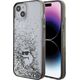 Karl Lagerfeld Karl Lagerfeld KLHCP15MLKCNSK iPhone 15 Plus 6.7" transparent hardcase Liquid Glitter Choupette